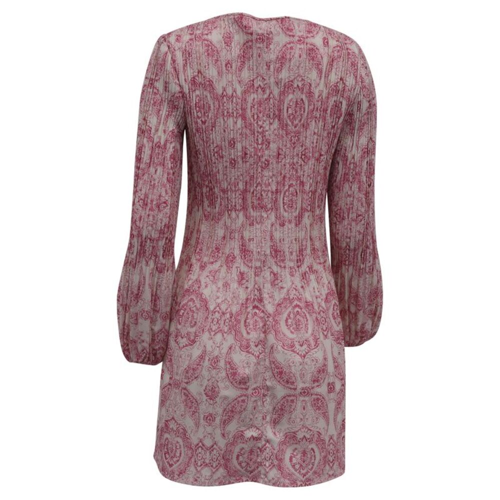 Maje Rockinal Printed Dress in Pink Polyester - Picture 3 of 6